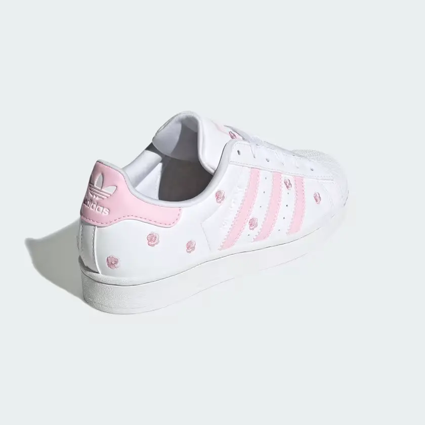 Giày Adidas Superstar J ‘Pink Floral Embroidery’ IG7015 - Ảnh 3