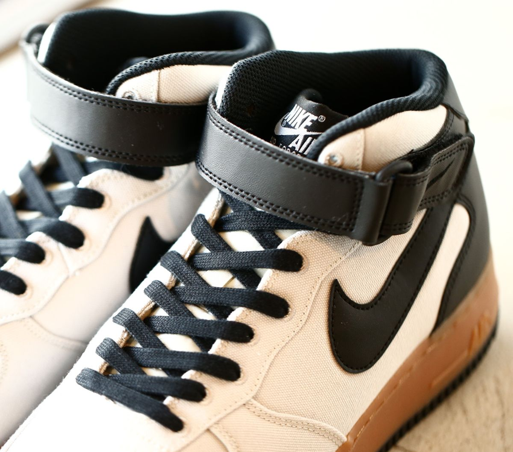 Giày Nike Air Force 1 Mid ’07 TXT 'Light Bone Black Summit White' AJ9514-004 - Ảnh 3