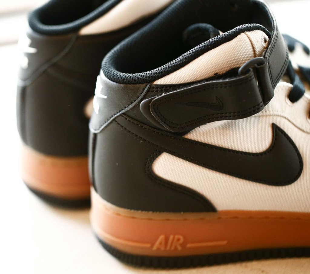 Giày Nike Air Force 1 Mid ’07 TXT 'Light Bone Black Summit White' AJ9514-004 - Ảnh 4