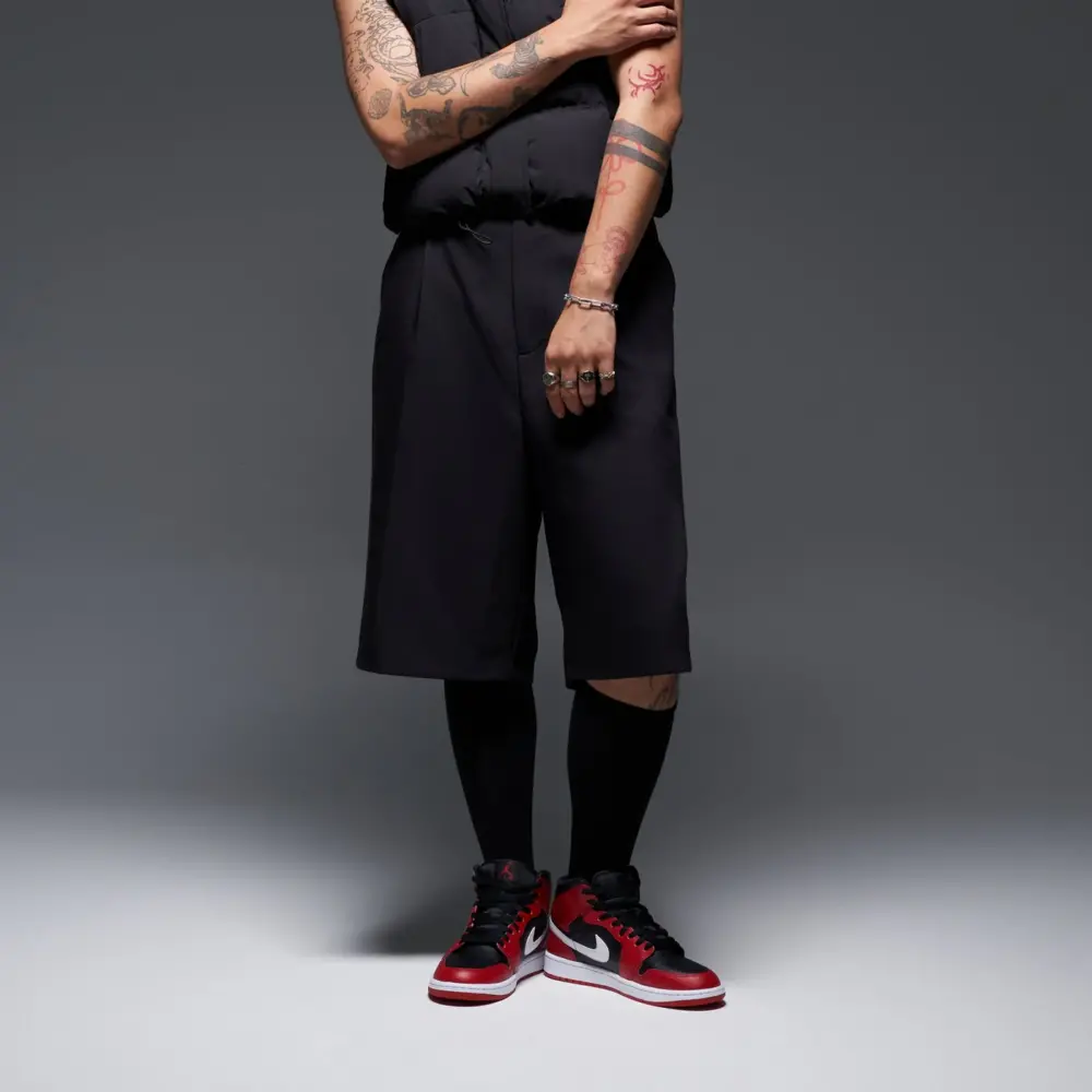 Giày Nike Air Jordan 1 Mid ‘Black Gym Red White’ DQ8426-061 - Ảnh 4