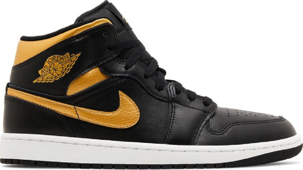Giày Nike Air Jordan 1 Mid ‘Black Metallic Gold’ DQ8426-071