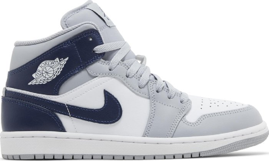 Giày Nike Air Jordan 1 Mid ‘Wolf Grey Midnight Navy’ DQ8426-104