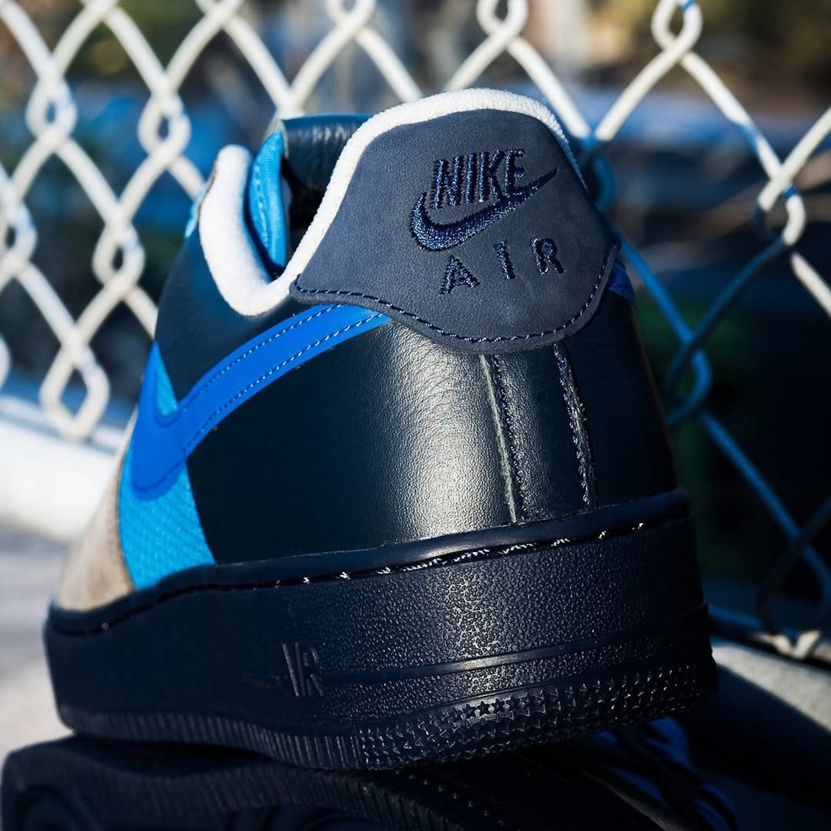 Giày Nike x Stash Air Force 1 Low 'Soft Grey Harbor Blue' HF5516-001 - Ảnh 4