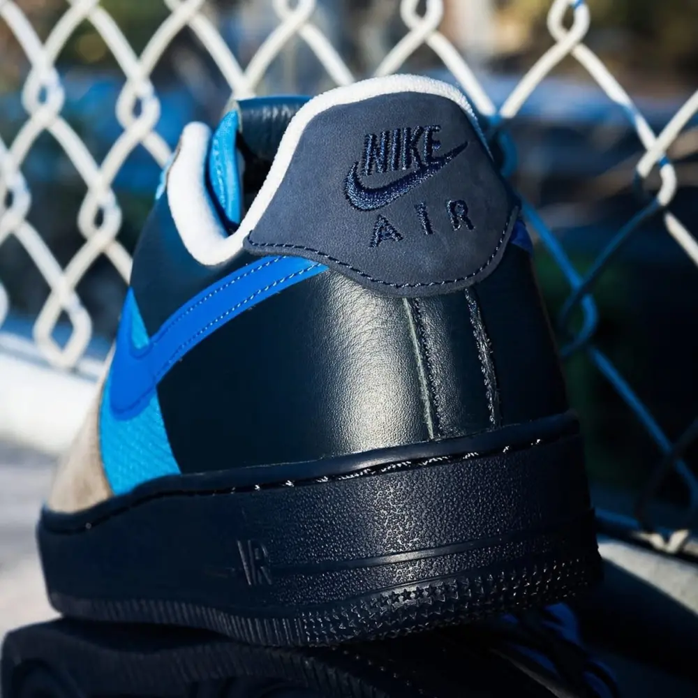 Giày Nike x Stash Air Force 1 Low 'Soft Grey Harbor Blue' HF5516-001 - Ảnh 4