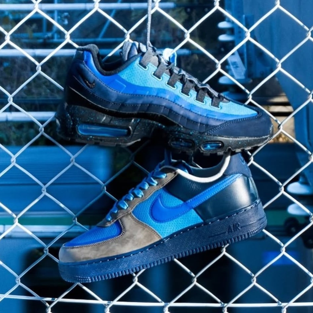 Alternative view of Giày Nike x Stash Air Force 1 Low 'Soft Grey Harbor Blue' HF5516-001