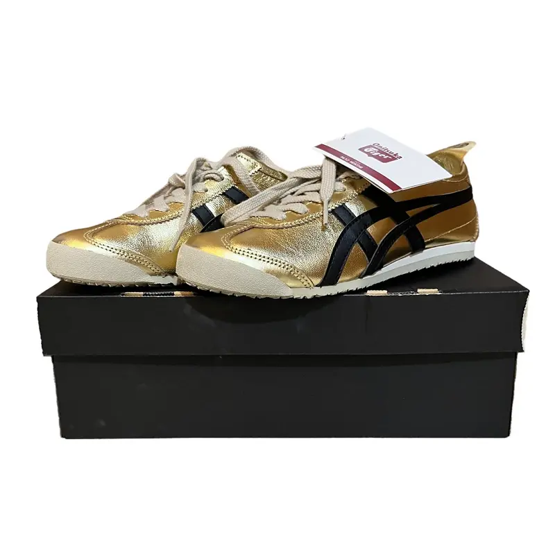 Giày Onitsuka Tiger Mexico 66 ‘Gold Black’ 1183B566-200 - Ảnh 4