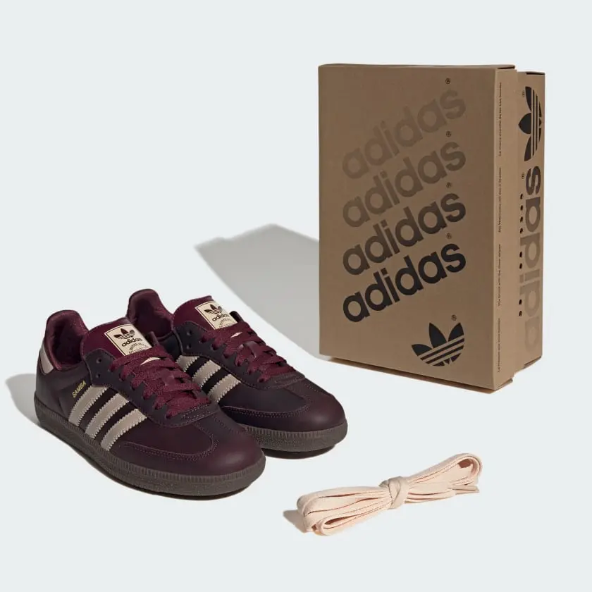 Alternative view of Giày Adidas Samba OG ‘Maroon Crystal Sand’ IF7004