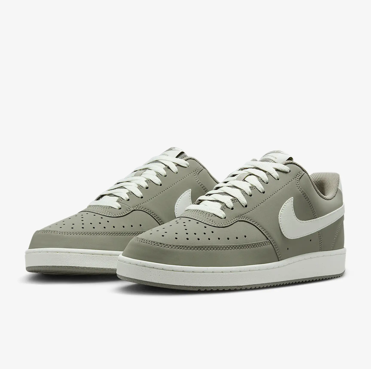 Giày Nike Court Vision Low Premium ‘Light Army Sail’ HM9429-300 - Ảnh 3
