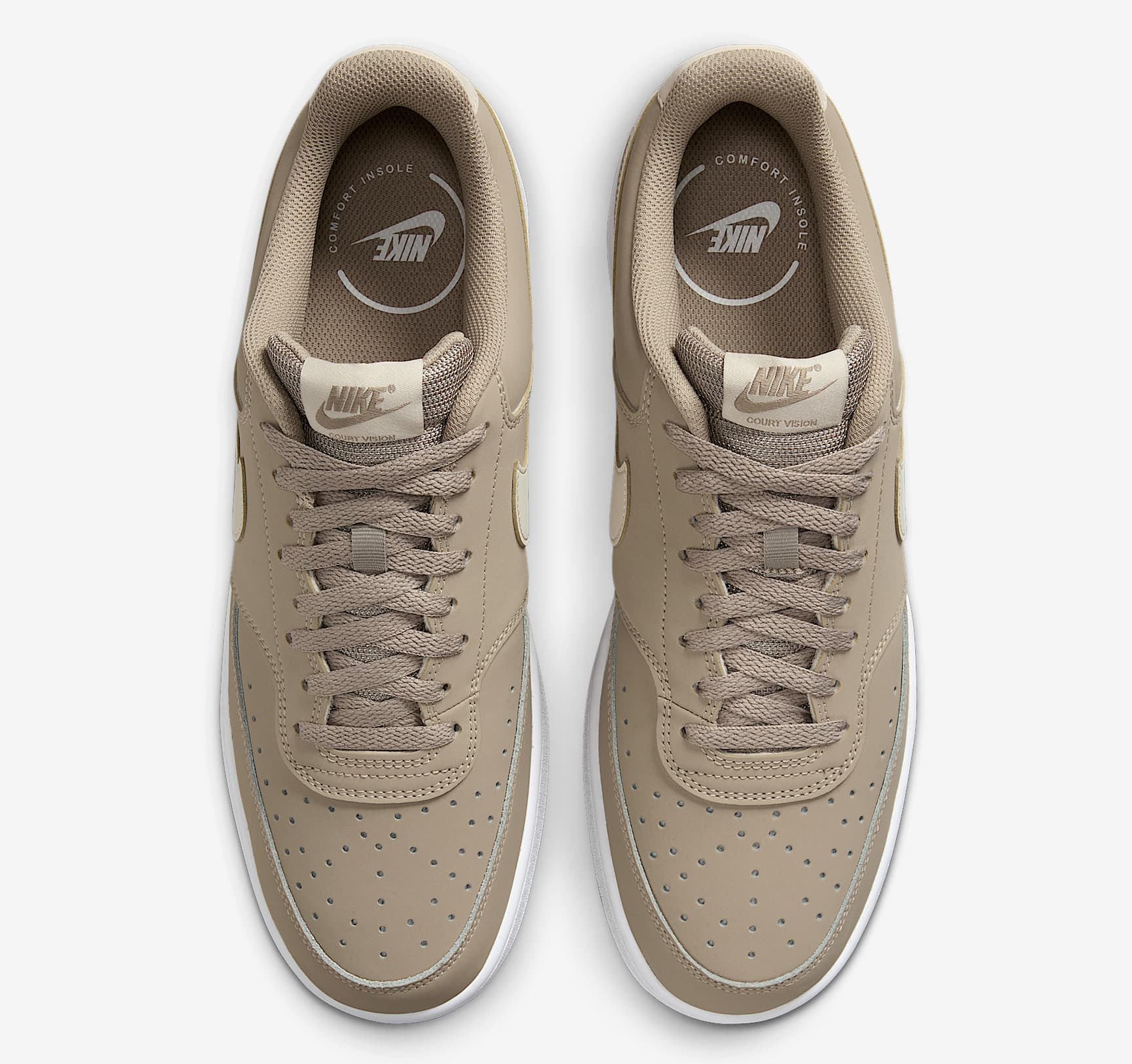 Giày Nike Court Vision Low ‘Khaki White’ HM6193-247 - Ảnh 5