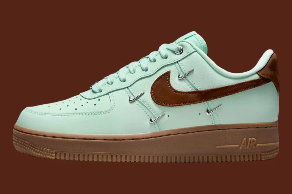 Giày Nike Air Force 1 Low '07 LX Mint Foam Cacao Wow Mini Swoosh IB8894-329 - Ảnh 7