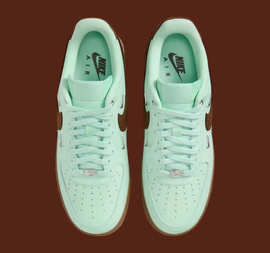 Giày Nike Air Force 1 Low '07 LX Mint Foam Cacao Wow Mini Swoosh IB8894-329 - Ảnh 5