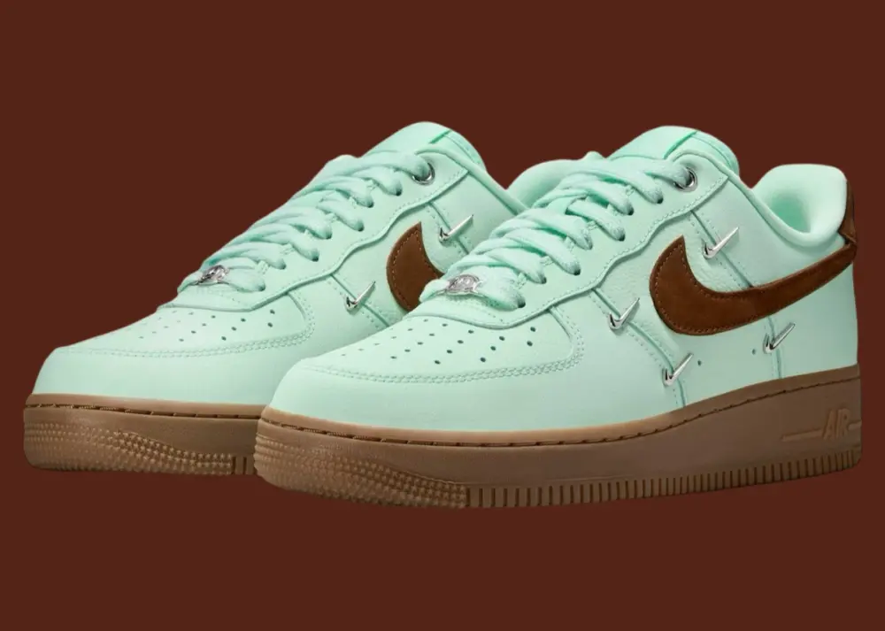 Giày Nike Air Force 1 Low '07 LX Mint Foam Cacao Wow Mini Swoosh IB8894-329 - Ảnh 3