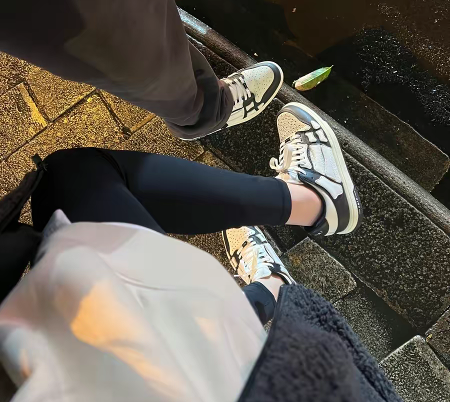 Giày Amiri Skel Top Low ‘White Black’ PXMFS002-004 - Ảnh 6