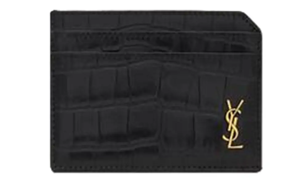 Ví Saint Laurent Tiny Cassandre Open Card ‘Black’ 758203DZEDW1000