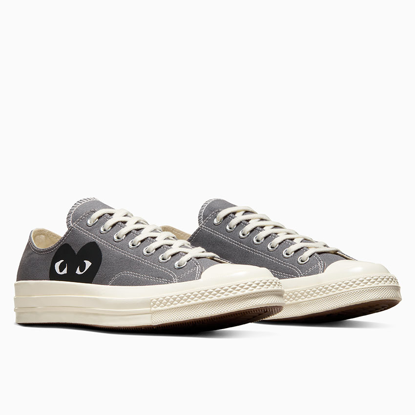 Giày Converse Chuck Taylor All Star 70 Ox x Comme des Garcons Play ‘Grey’ A08797C - Ảnh 4