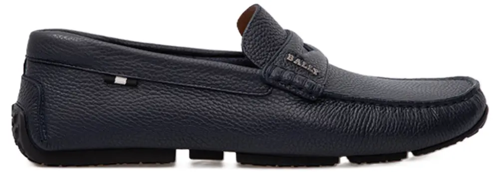 Giày Bally Pavel Leather Loafers ‘Navy’ 6234458