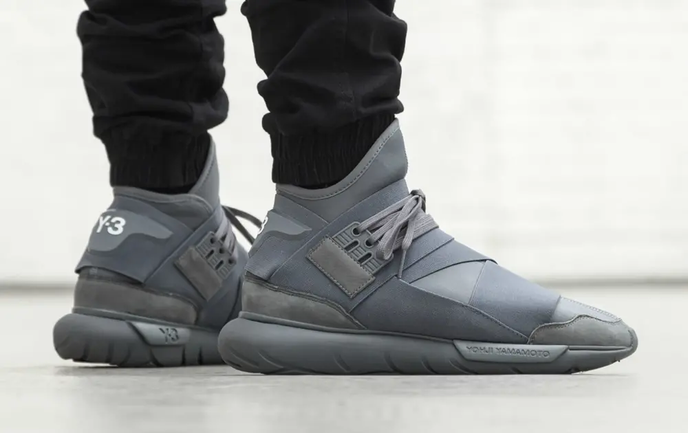 Giày Adidas Y-3 Qasa High ‘Vista Grey’ BB4734 - Ảnh 3