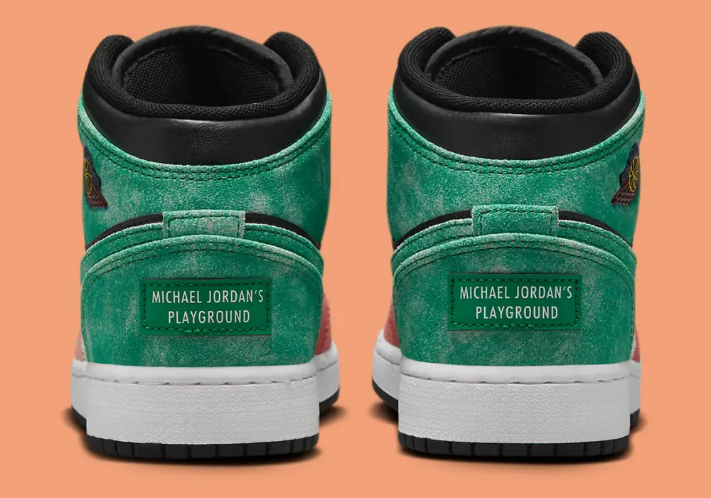 Giày Nike Air Jordan 1 Mid SE GS ‘MJ’s Playground’ FQ1292-003 - Ảnh 3