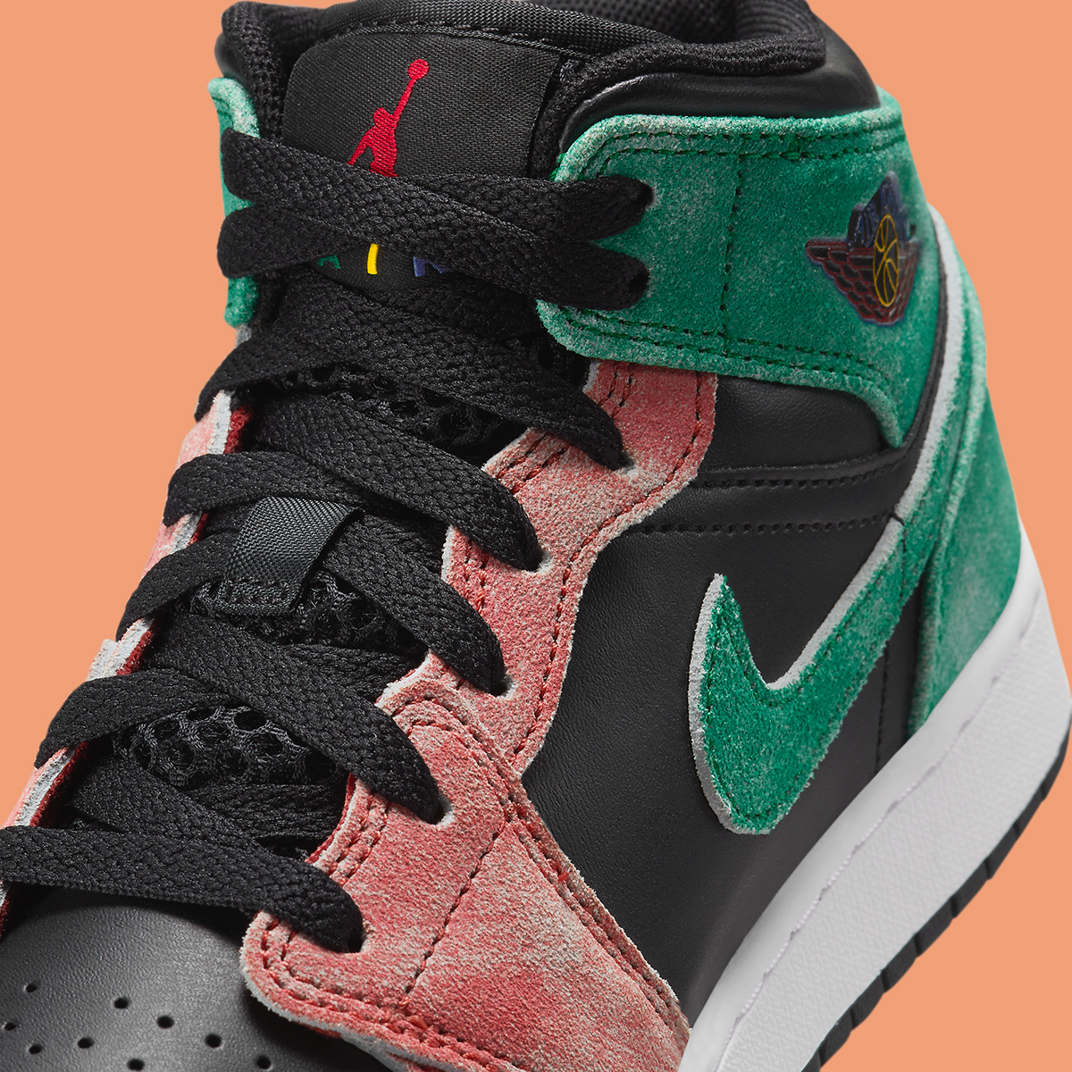 Alternative view of Giày Nike Air Jordan 1 Mid SE GS ‘MJ’s Playground’ FQ1292-003