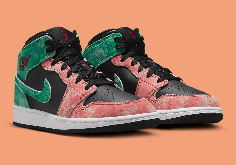 Giày Nike Air Jordan 1 Mid SE GS ‘MJ’s Playground’ FQ1292-003 - Ảnh 5