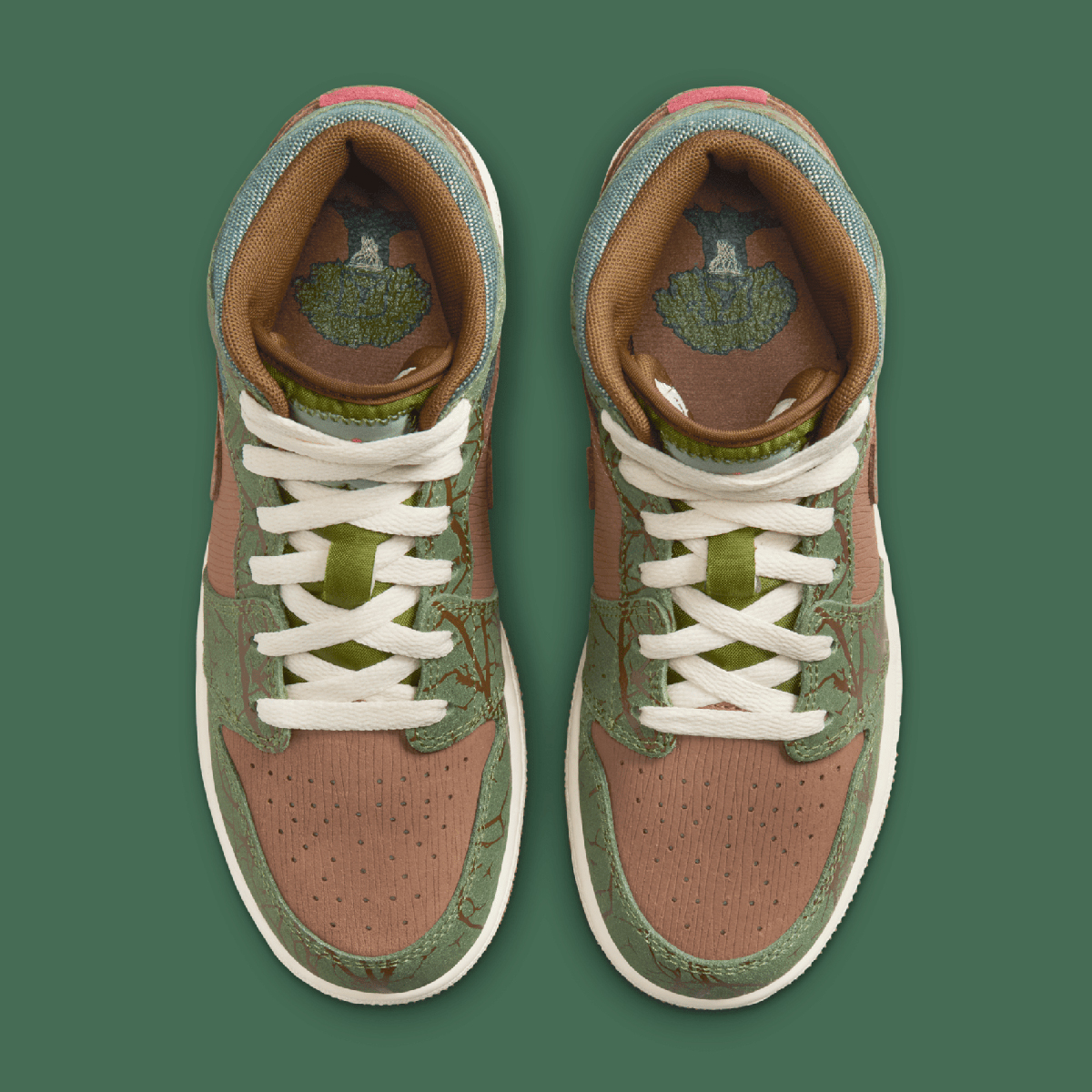 Giày Nike Air Jordan 1 Mid GS ‘Treeline’ FQ8101-200 - Ảnh 3