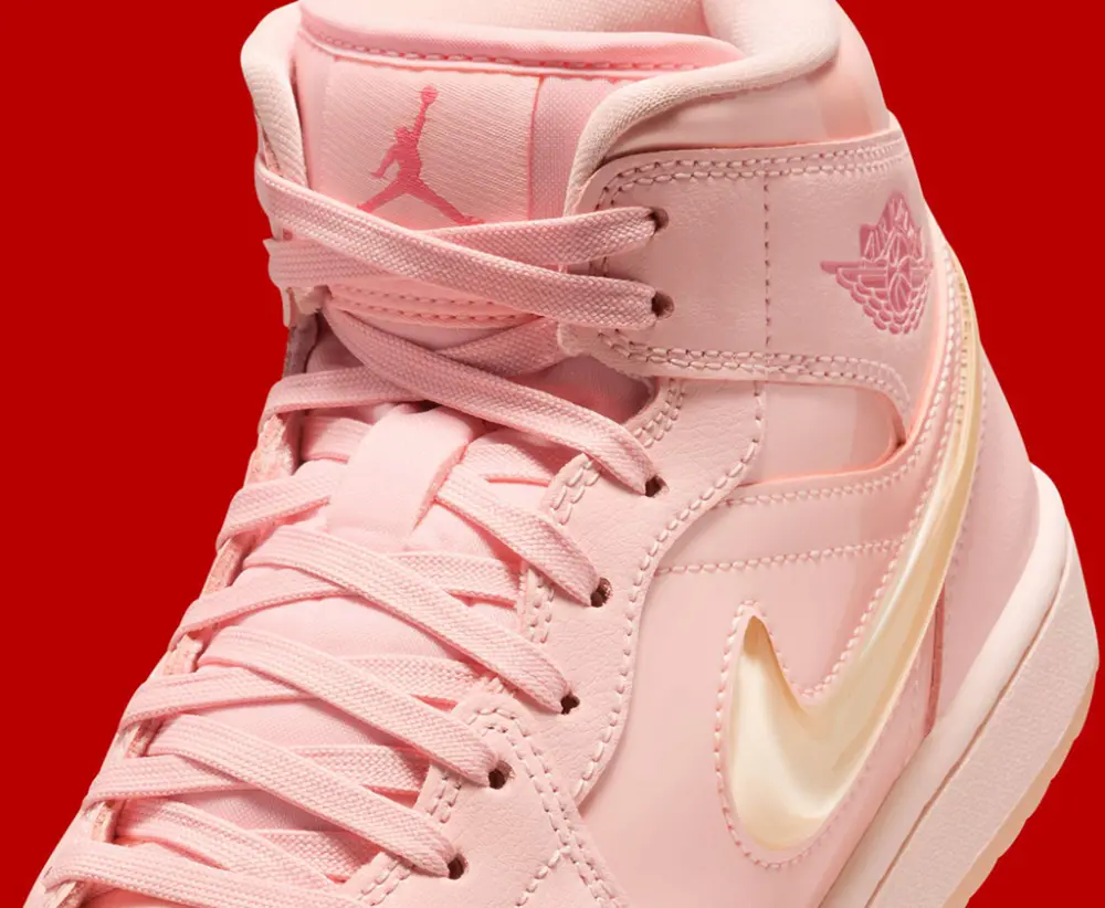 Giày Nike Air Jordan 1 Mid 'Patent Valentine's Day' HF3173-600 - Ảnh 3