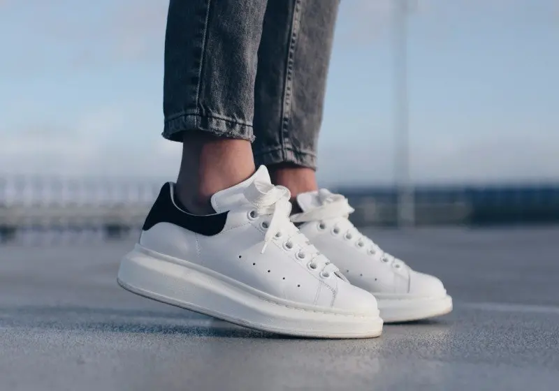 Giày Alexander McQueen Oversized SS19 ‘White Black’ 2019553770-WHGP7-9061 - Ảnh 3