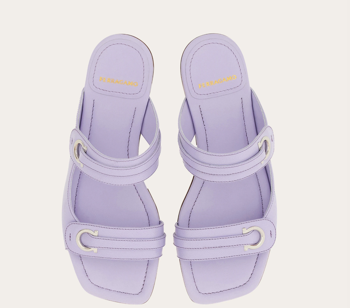 Alternative view of Dép Salvatore Ferragamo Gancini Ornament ‘Lavender’ 01I199-774674