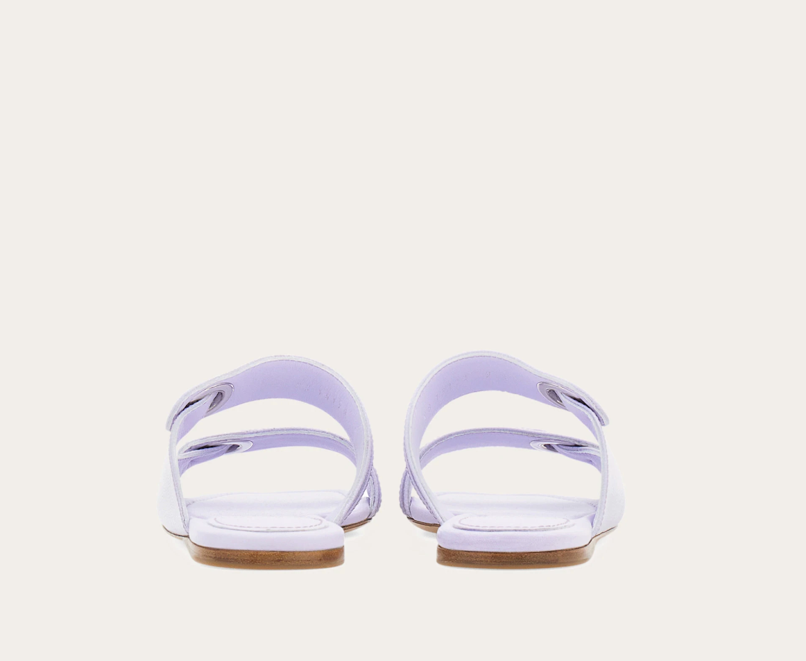 Dép Salvatore Ferragamo Gancini Ornament ‘Lavender’ 01I199-774674 - Ảnh 3