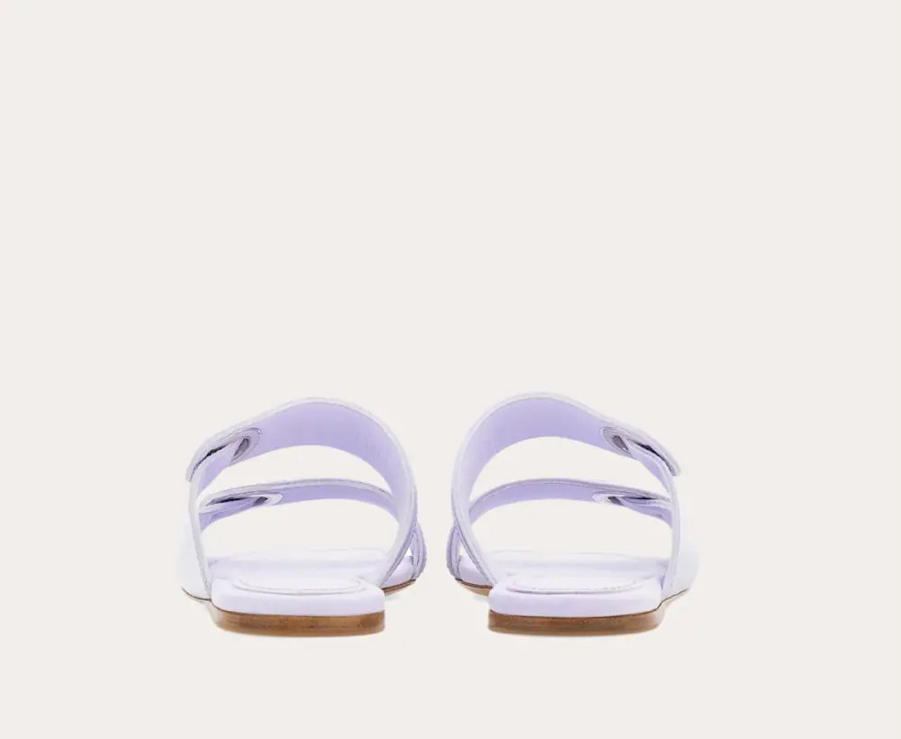 Dép Salvatore Ferragamo Gancini Ornament ‘Lavender’ 01I199-774674 - Ảnh 3