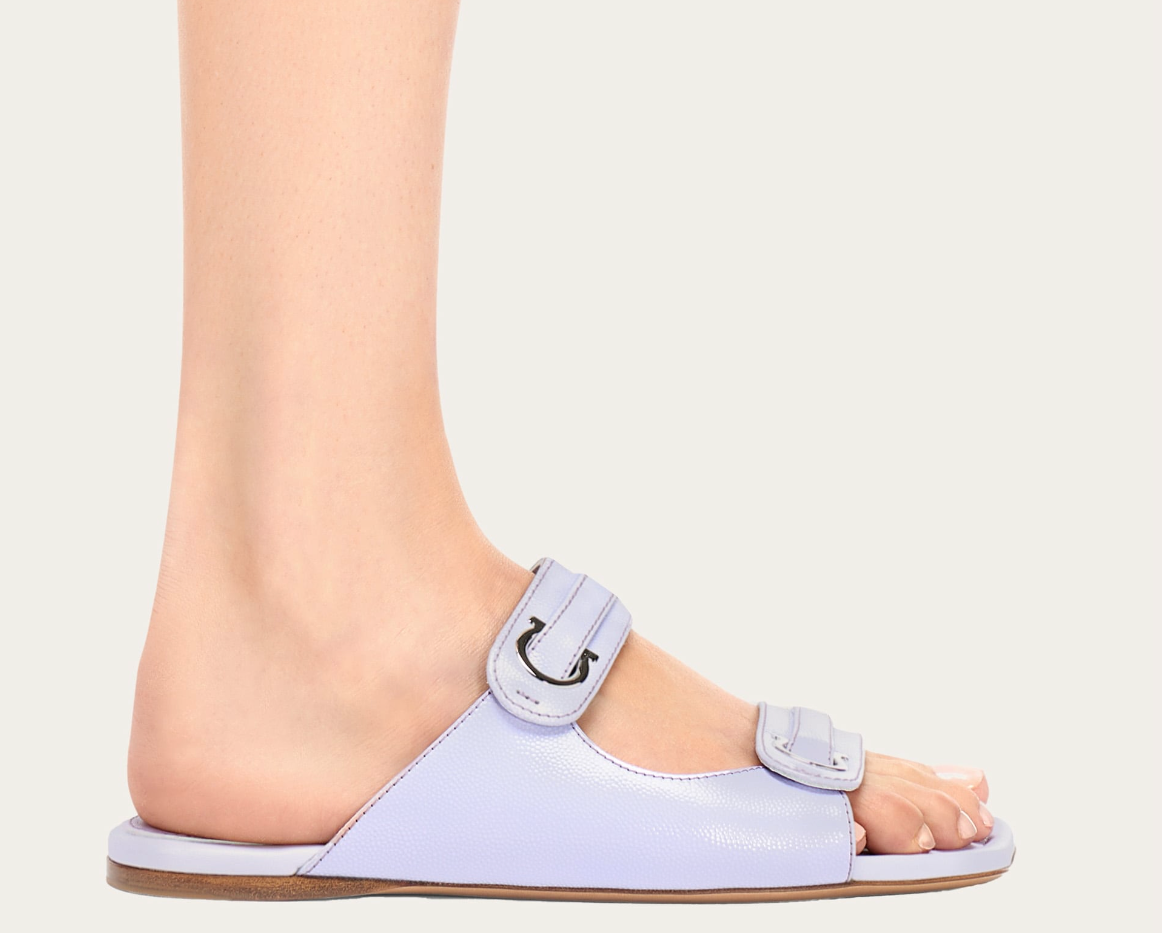 Dép Salvatore Ferragamo Gancini Ornament ‘Lavender’ 01I199-774674 - Ảnh 5