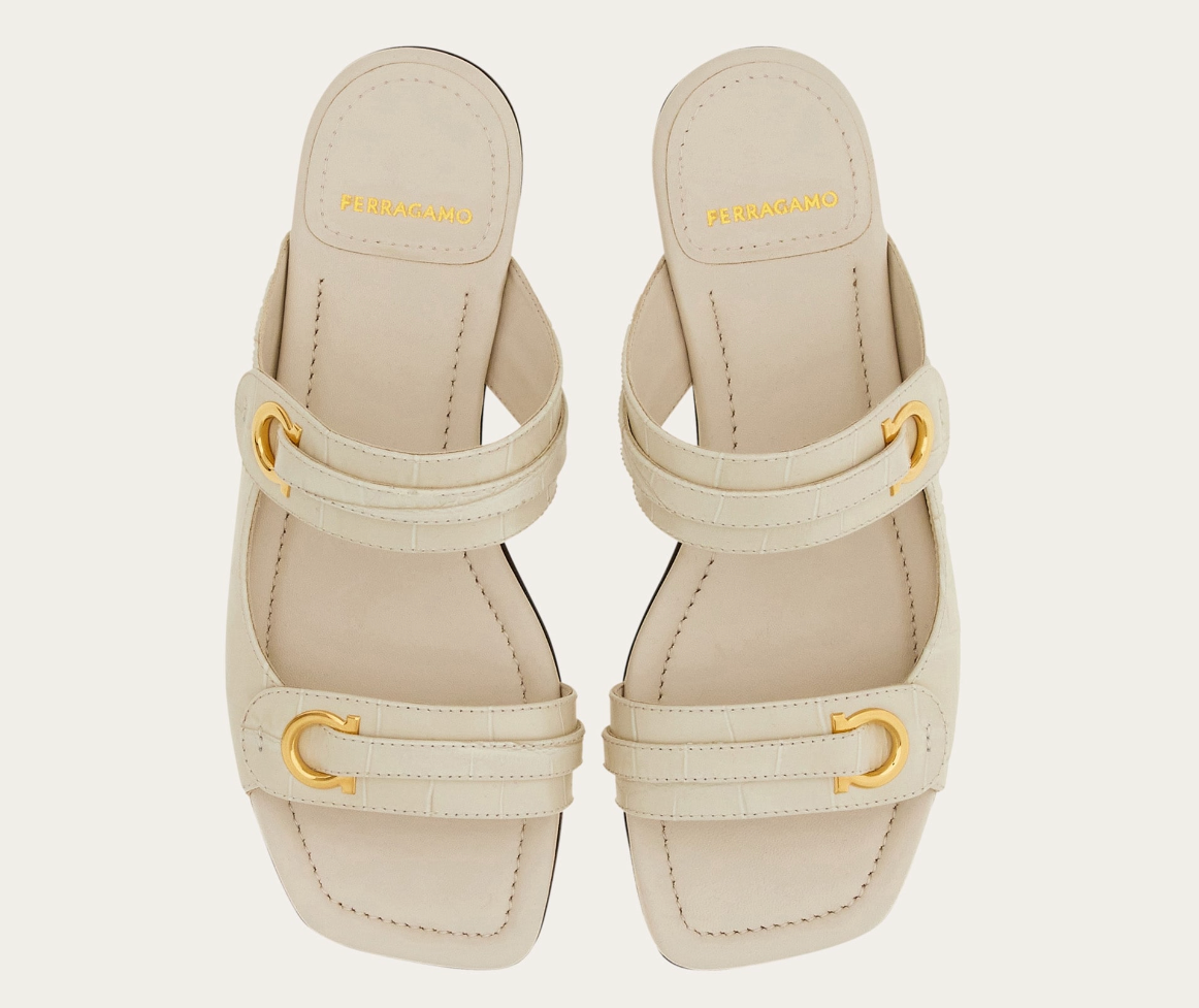 Alternative view of Dép Salvatore Ferragamo Gancini Ornament ‘Mascarpone’ 01I199-774581