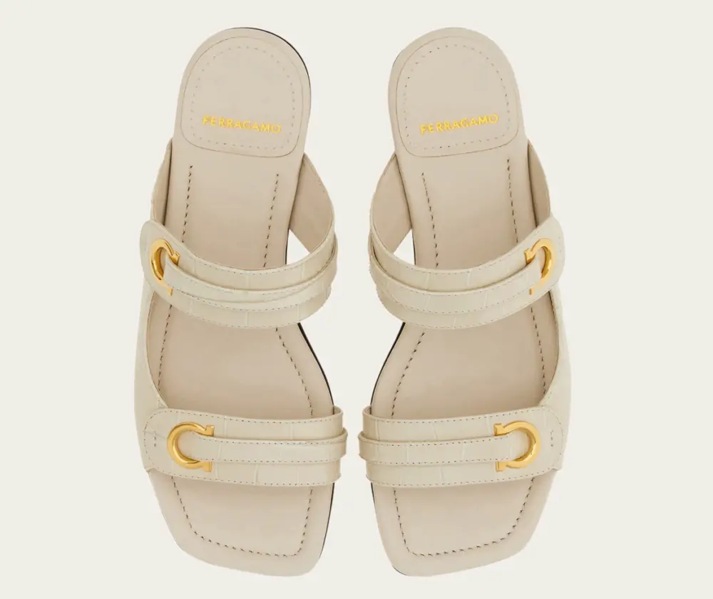 Alternative view of Dép Salvatore Ferragamo Gancini Ornament ‘Mascarpone’ 01I199-774581