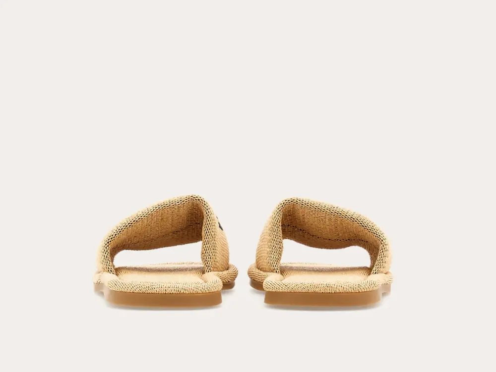 Dép Salvatore Ferragamo Slide With Logo ‘Honey’ 01I486-774179 - Ảnh 4