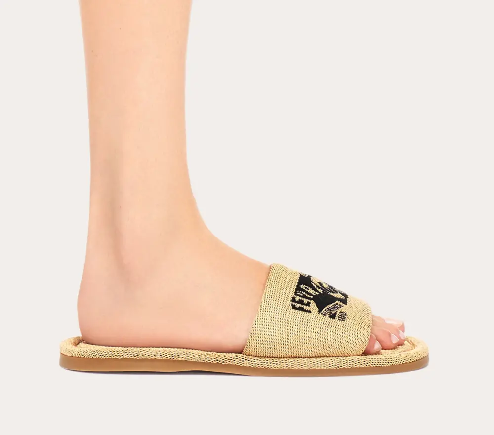 Dép Salvatore Ferragamo Slide With Logo ‘Honey’ 01I486-774179 - Ảnh 2