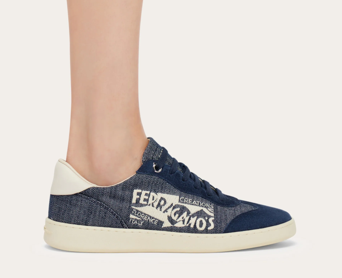 Alternative view of Giày Salvatore Ferragamo Low Top Sneaker ‘Blue’ 030618-773754