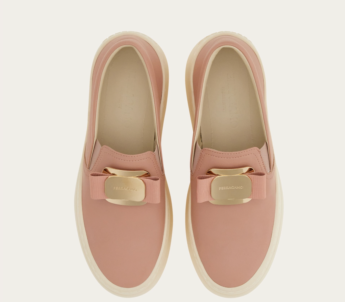 Giày Salvatore Ferragamo New Vara Plate Slip On ‘Rose’ 030606-774816 - Ảnh 3