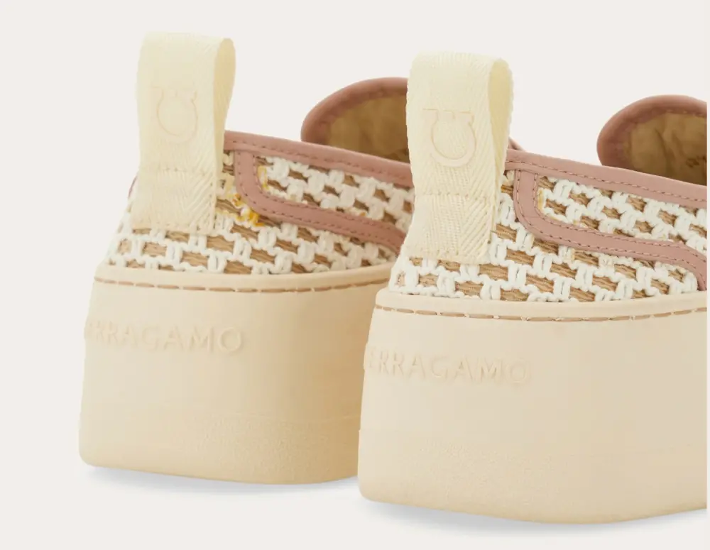 Giày Salvatore Ferragamo Platform Slip On ‘Nude’ 030605-774513 - Ảnh 4
