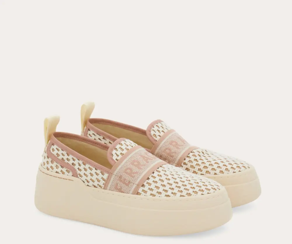 Giày Salvatore Ferragamo Platform Slip On ‘Nude’ 030605-774513 - Ảnh 5