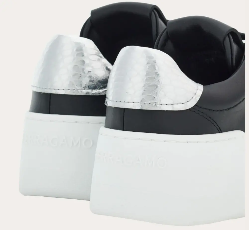 Giày Salvatore Ferragamo Wedge Sneaker ‘Black’ 030573-769353 - Ảnh 3