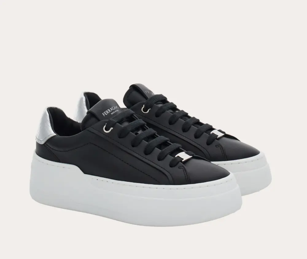 Giày Salvatore Ferragamo Wedge Sneaker ‘Black’ 030573-769353 - Ảnh 4