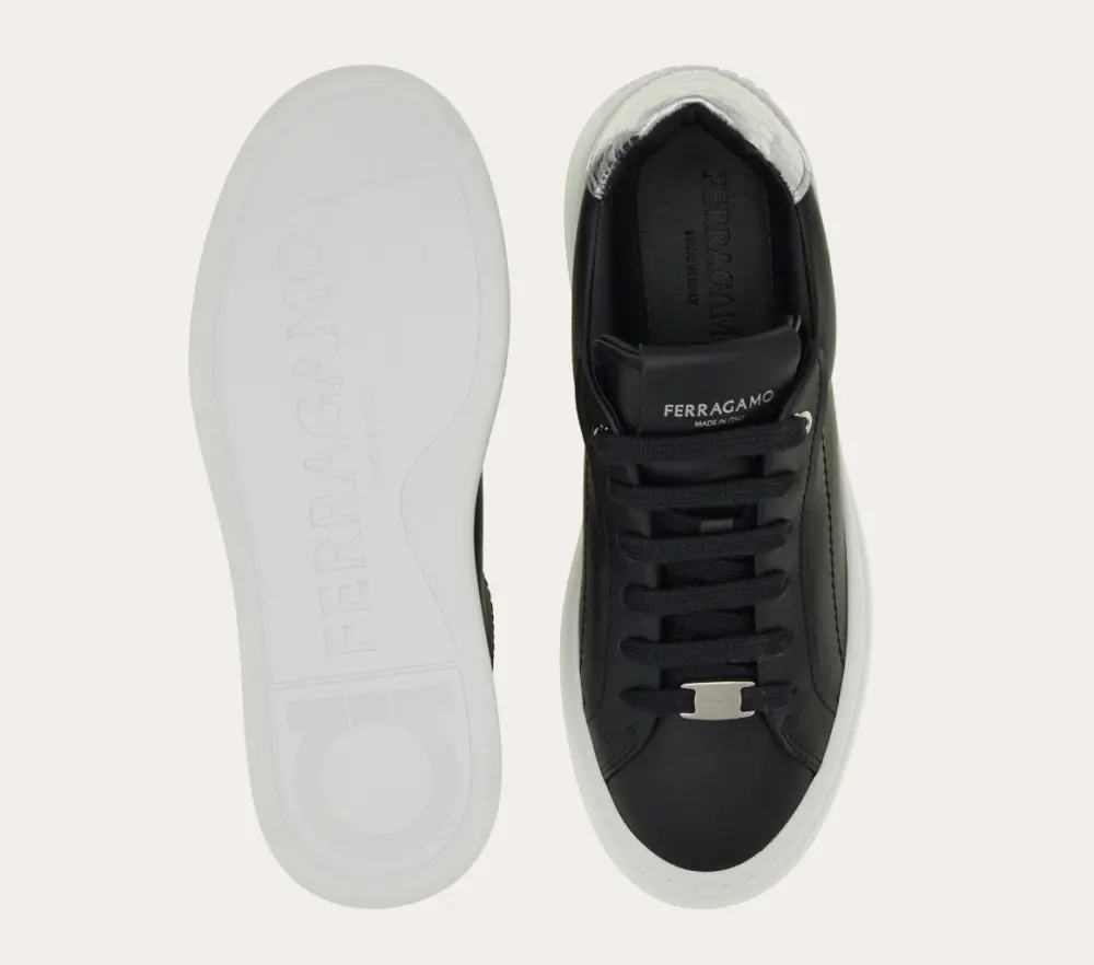 Giày Salvatore Ferragamo Wedge Sneaker ‘Black’ 030573-769353 - Ảnh 5