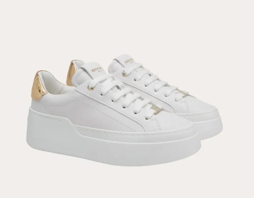 Giày Salvatore Ferragamo Wedge Sneaker ‘White’ 030573-769352 - Ảnh 4