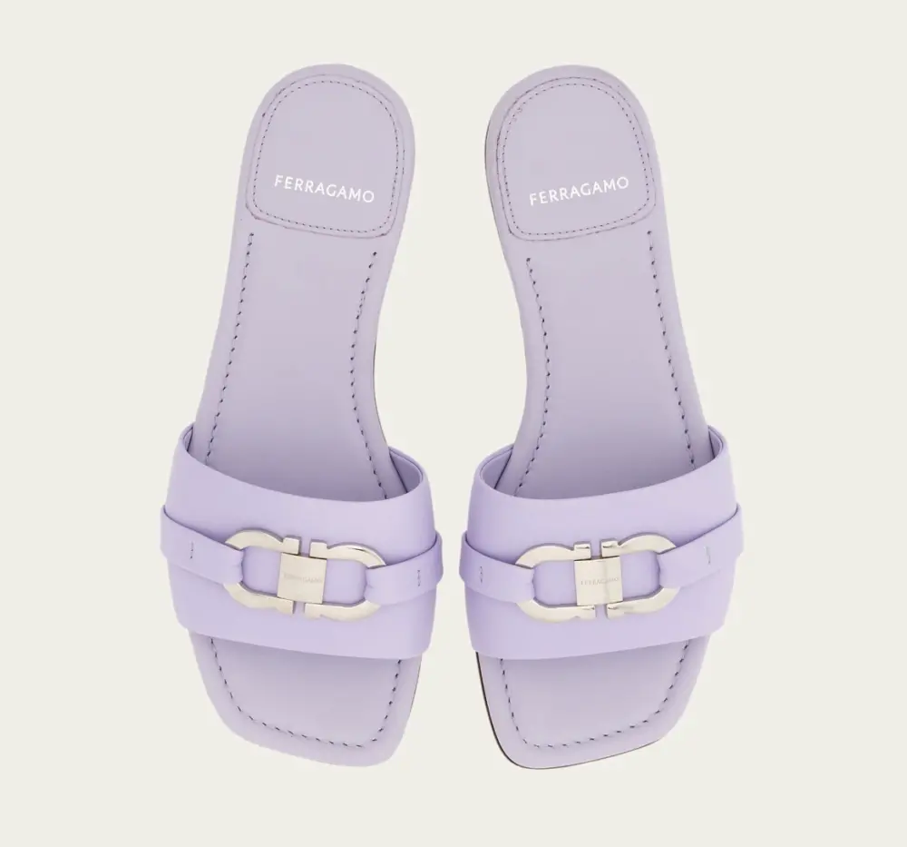 Alternative view of Dép Salvatore Ferragamo Flat Slide ‘Lavender’ 01G997-775068