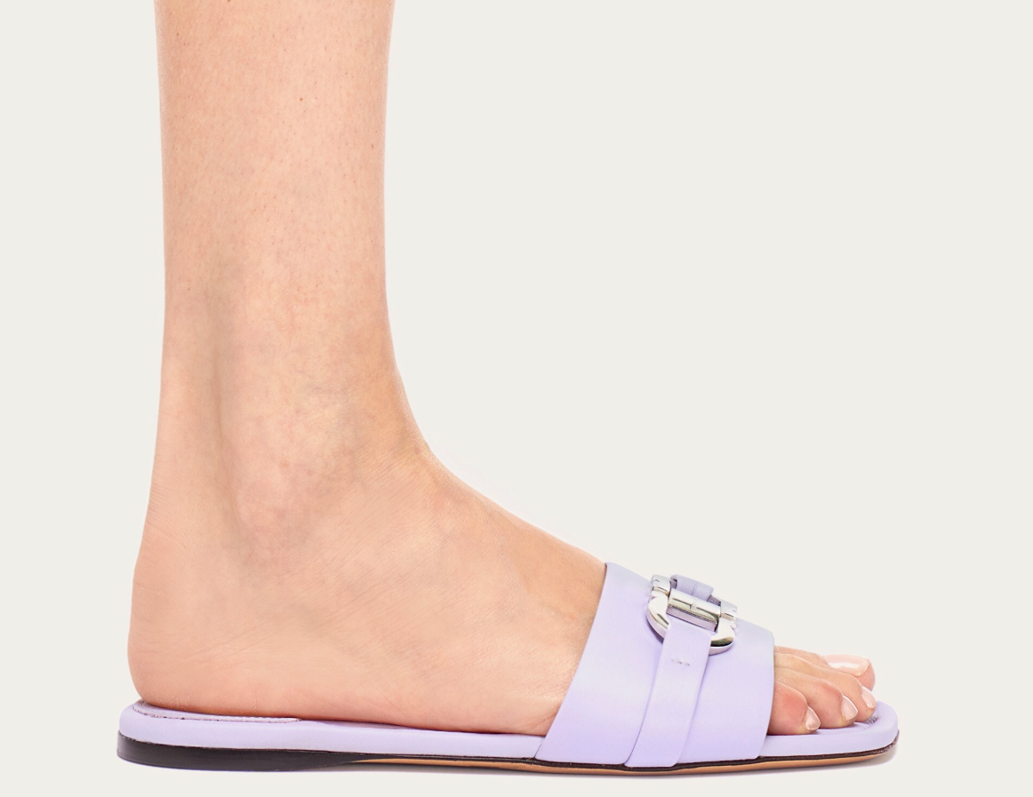 Dép Salvatore Ferragamo Flat Slide ‘Lavender’ 01G997-775068 - Ảnh 5