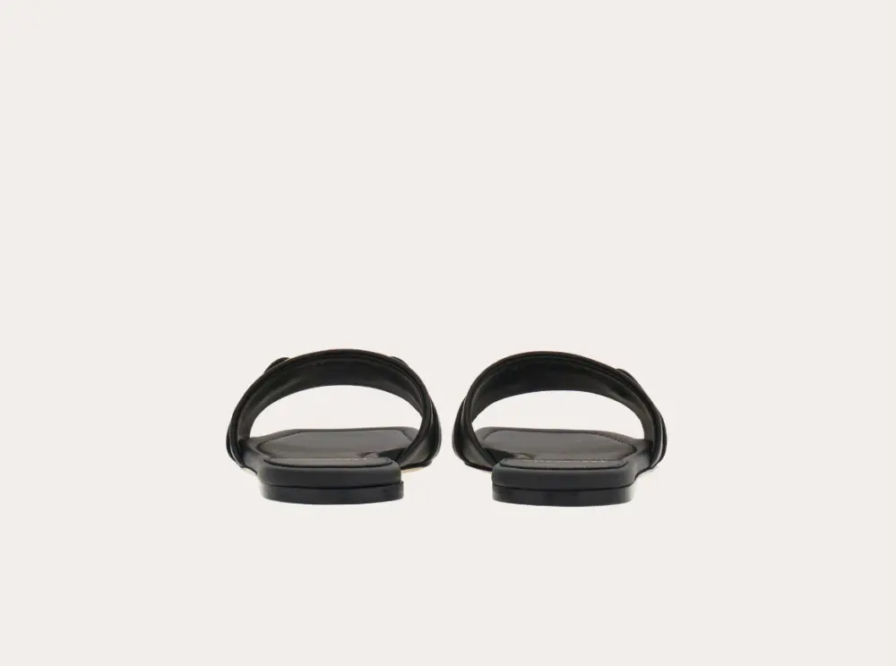 Dép Salvatore Ferragamo Flat Slide ‘Black’ 01G997-769636 - Ảnh 3