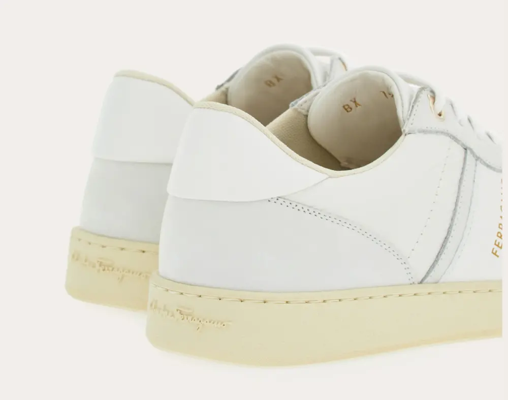 Giày Salvatore Ferragamo Low-top Sneaker ‘White’ 030418-766117 - Ảnh 3