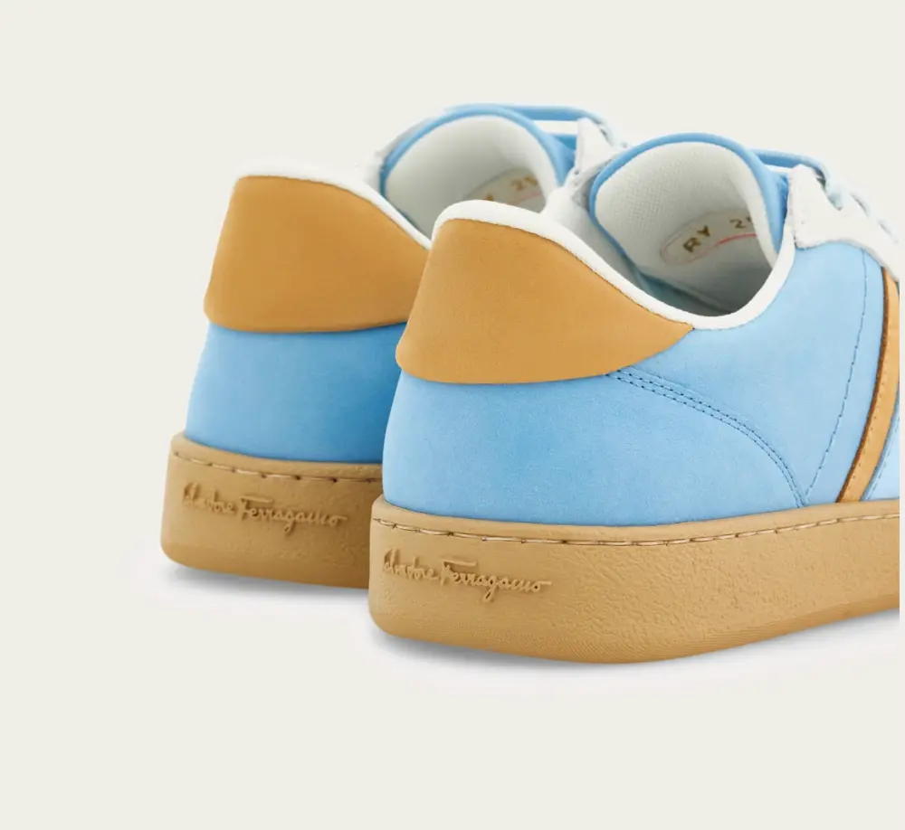 Giày Salvatore Ferragamo Low-top Sneaker ‘Sky Blue’ 030418-776688 - Ảnh 3