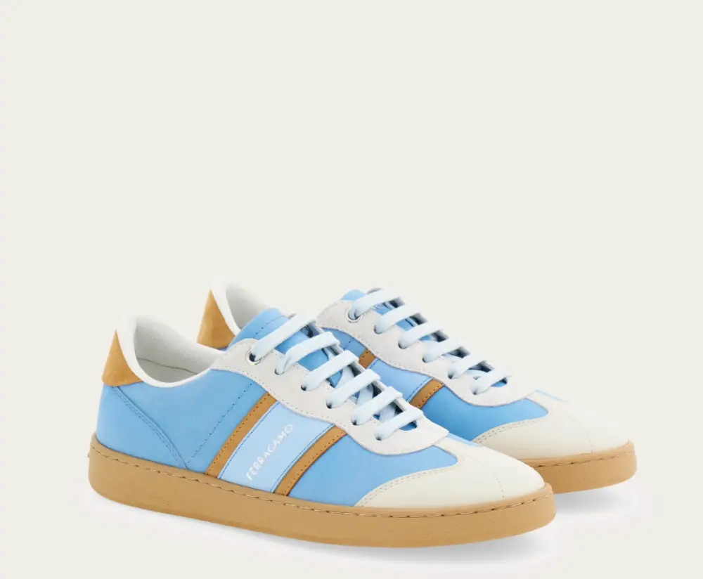 Giày Salvatore Ferragamo Low-top Sneaker ‘Sky Blue’ 030418-776688 - Ảnh 4