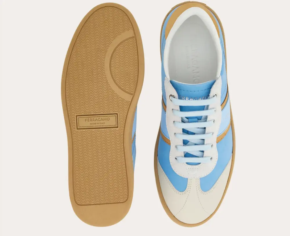 Giày Salvatore Ferragamo Low-top Sneaker ‘Sky Blue’ 030418-776688 - Ảnh 5